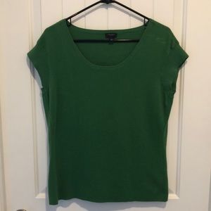 Ann Taylor Factory Sweater Cap Sleeve Top. Size L.